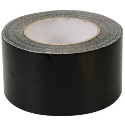 Adhésif toilé robuste noir - Réf. 189896