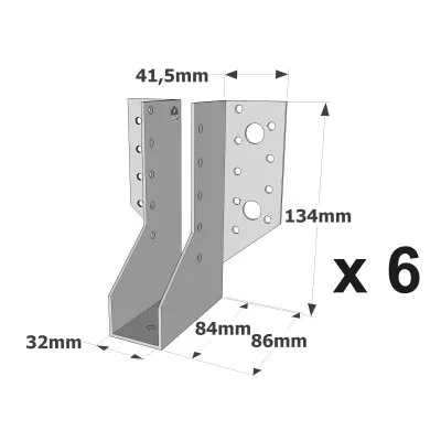 Sabots à ailes extérieures, gamme SAE CLASSIQUE (épaisseur 2mm, profondeur 84mm) - Réf. SAE300/32/2_6