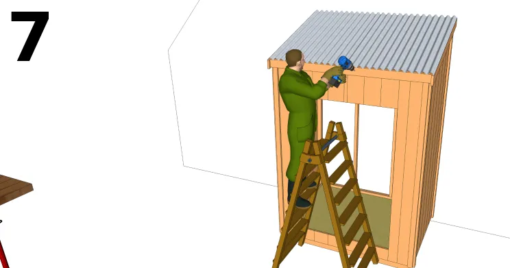 Poser la couverture en plaque polyester