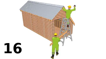 Pose de la bande de rive