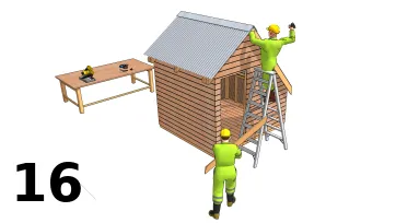 Pose de la bande de rive