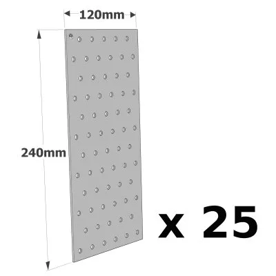 Plaques Perforées - Réf. NP20/120/240_25