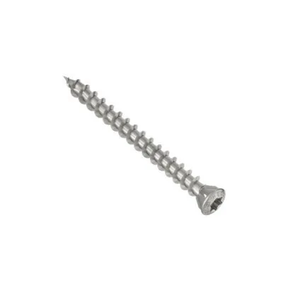HECO-TOPIX-plus A2, vis pour planchers, tête fraisée bombée avec nervures de fraisage, T-Drive, filet total variable, brut, revêtement lubrifié - Réf. 61654