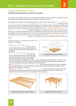 Extrait de la rubrique plateforme en bois