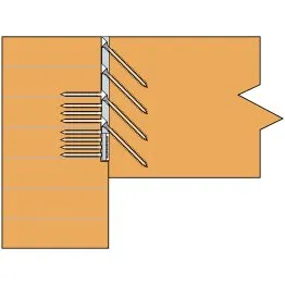 Fixation sur poutre (montage invisible avec lamage)