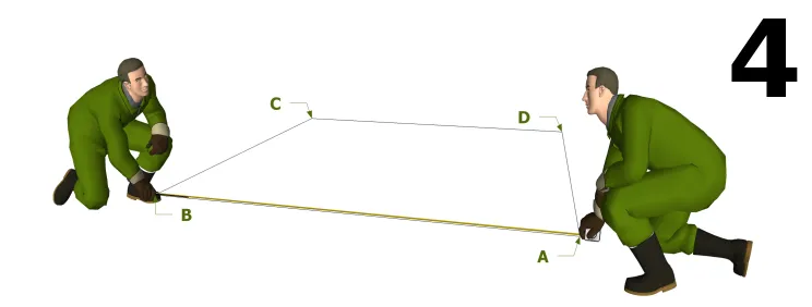 Repérer la surface au sol (fondation)