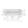 Vis HECO MULTI-MONTI-plus F - tête fraisée - D7,5 x L70 - Réf. 48513