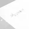 Marque SUNDIY visible sur le connecteur blanc RAL 9010 - 120mm en L, 3 directions