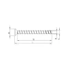 Vis HECO MULTI-MONTI-plus F - tête fraisée - D7,5 x L50 - Réf. 48509