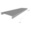 Couvertine d'acrotère plate - Gamme 400 - Aluminium 15/10 - Longueur 2000mm - Réf. CP15-400-2000