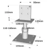 Pied de poteau réglable forte charge - Réf. PIBA110/160
