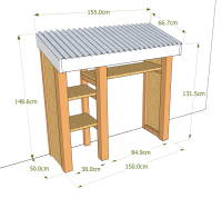 Dimensions générales de ma cabane