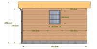Dimensions façade latérale droite