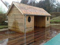 Pool house en bois