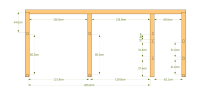 Répartition ossatures murs latéraux et intermédiaires