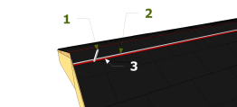 Tracez une ligne de référence pour la coupe