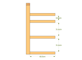 Dimensions ossatures murs LATERAUX