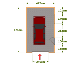 Dimensions d’un garage pour une seule voiture