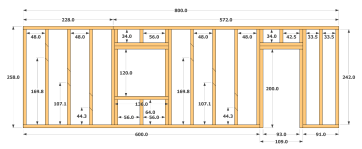 Dimensions ossatures M3