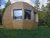 Cabane en bois de forme sphérique