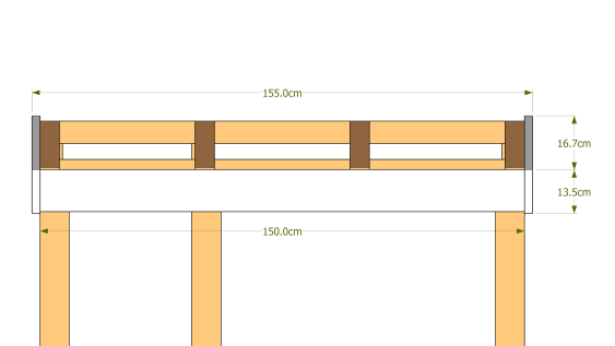 Dimensions acrotères (vue 1)