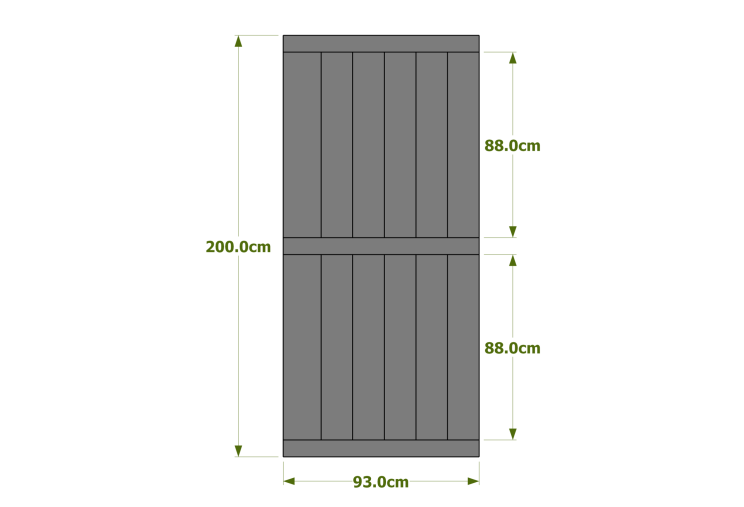 Dimension porte (Façade M2)